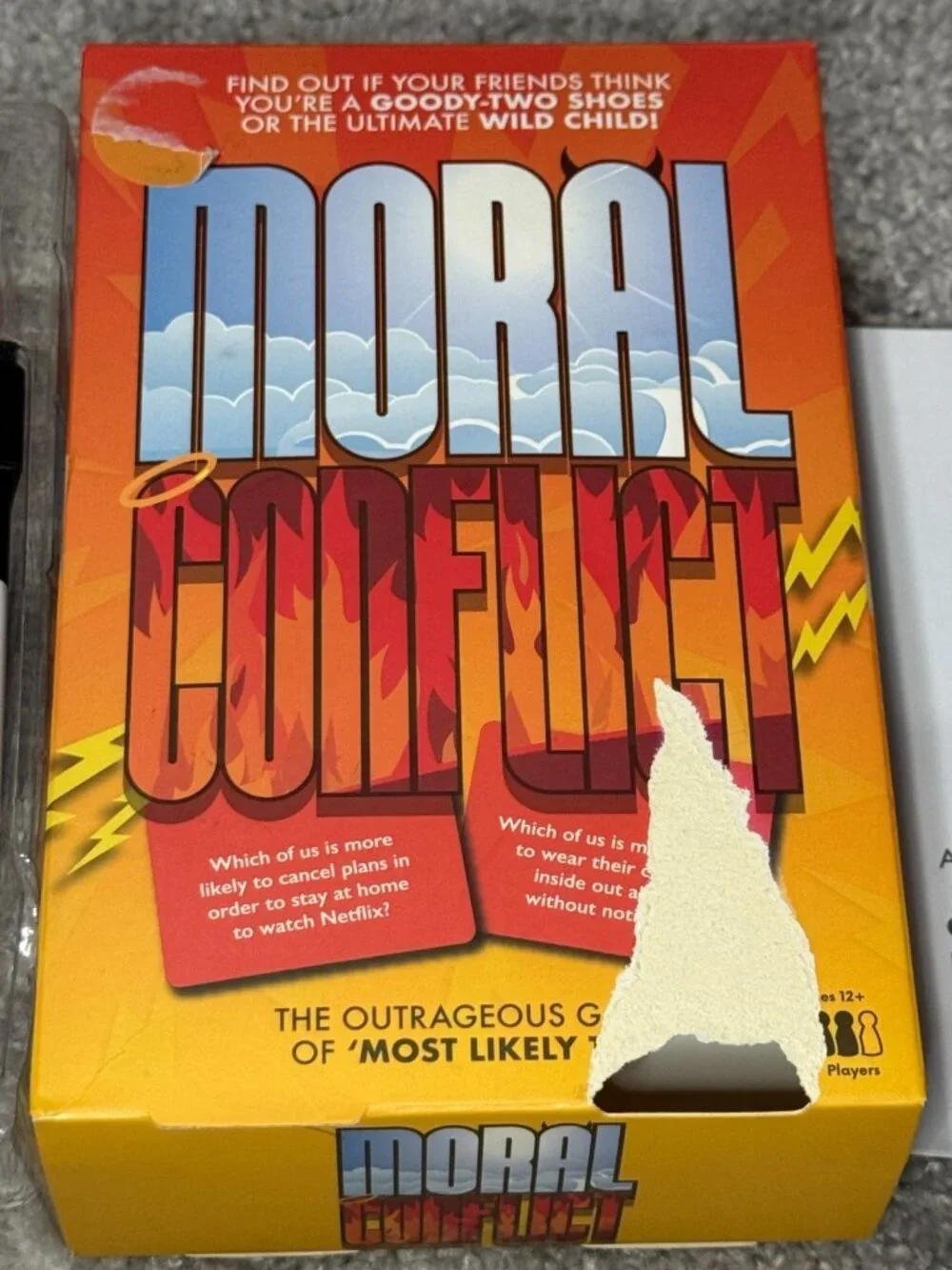 Moral Conflict Party Game Complete Professor Puzzle Ages 12+ 3-4 Players